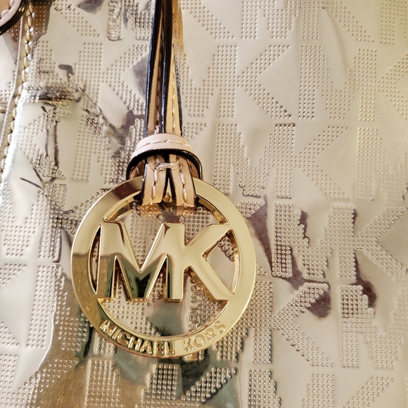 Michael Kors mirror gold tote - Picture 7 of 7